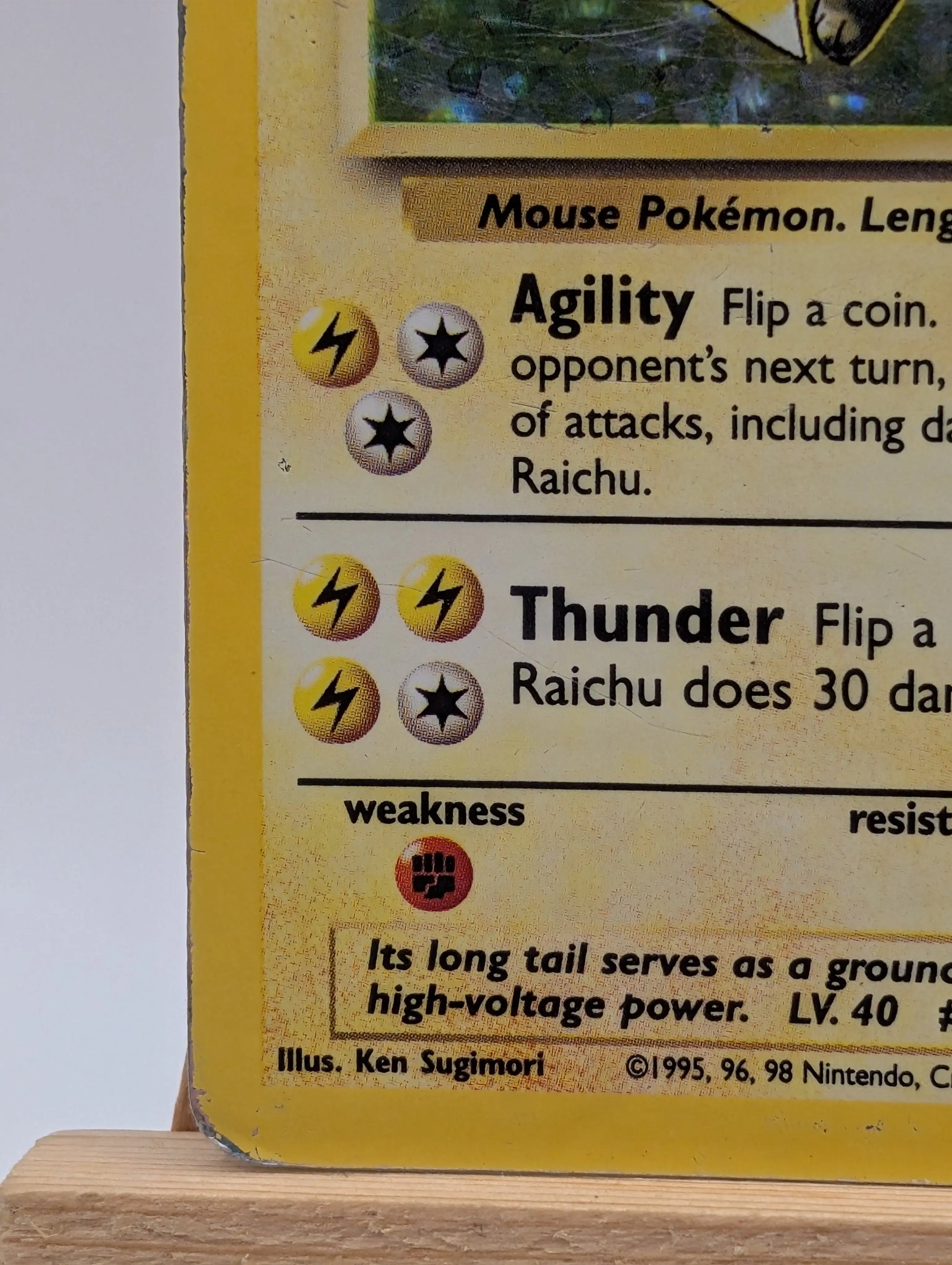 Raichu 14/102 Holo Rare Base Set - Pokemon Card WOTC HP FRENLY BRICKS - Open 7 Days