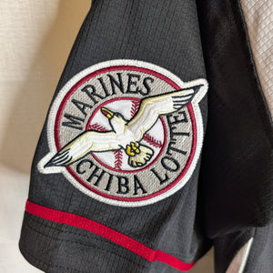 Nippon Baseball Chiba Lotte Marines Away Black/Red 2014-2016 XL Jersey
