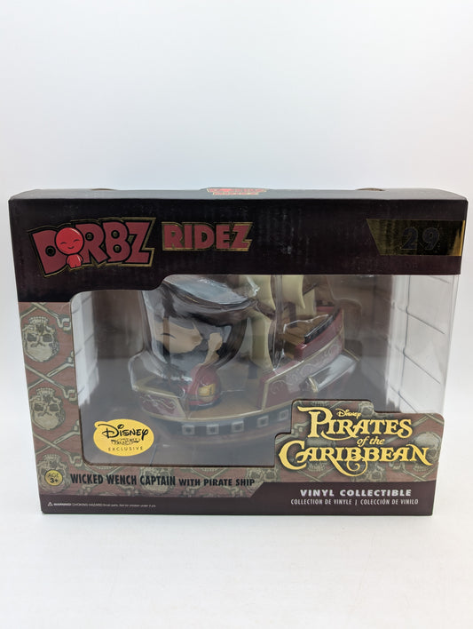 Disney Pirates of The Caribbean Dorbz Ridez #29 Wicked Wench Captain Pirate Ship