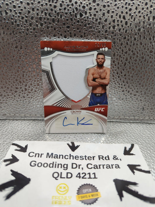 2023 Panini Crown Royale - Calvin Rattar - UFC AUTO PATCH /99 FRENLY BRICKS - Open 7 Days