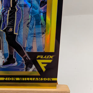 2020-21 Panini Flux #1 D Lux Zion Williamson Gold Prizm /10 Pelicans FRENLY BRICKS - Open 7 Days