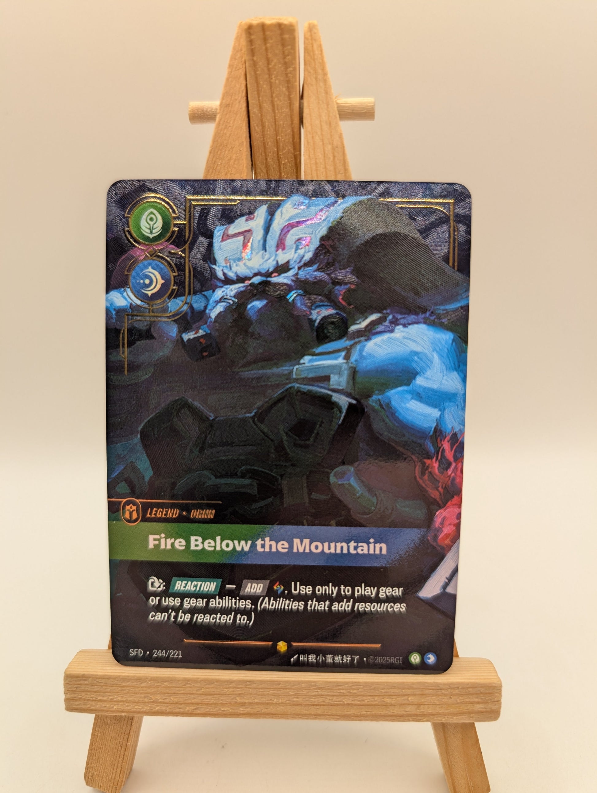 Ornn Fire Below the Mountain 244/221 Riftbound Spiritforged Over number FRENLY BRICKS - Open 7 Days