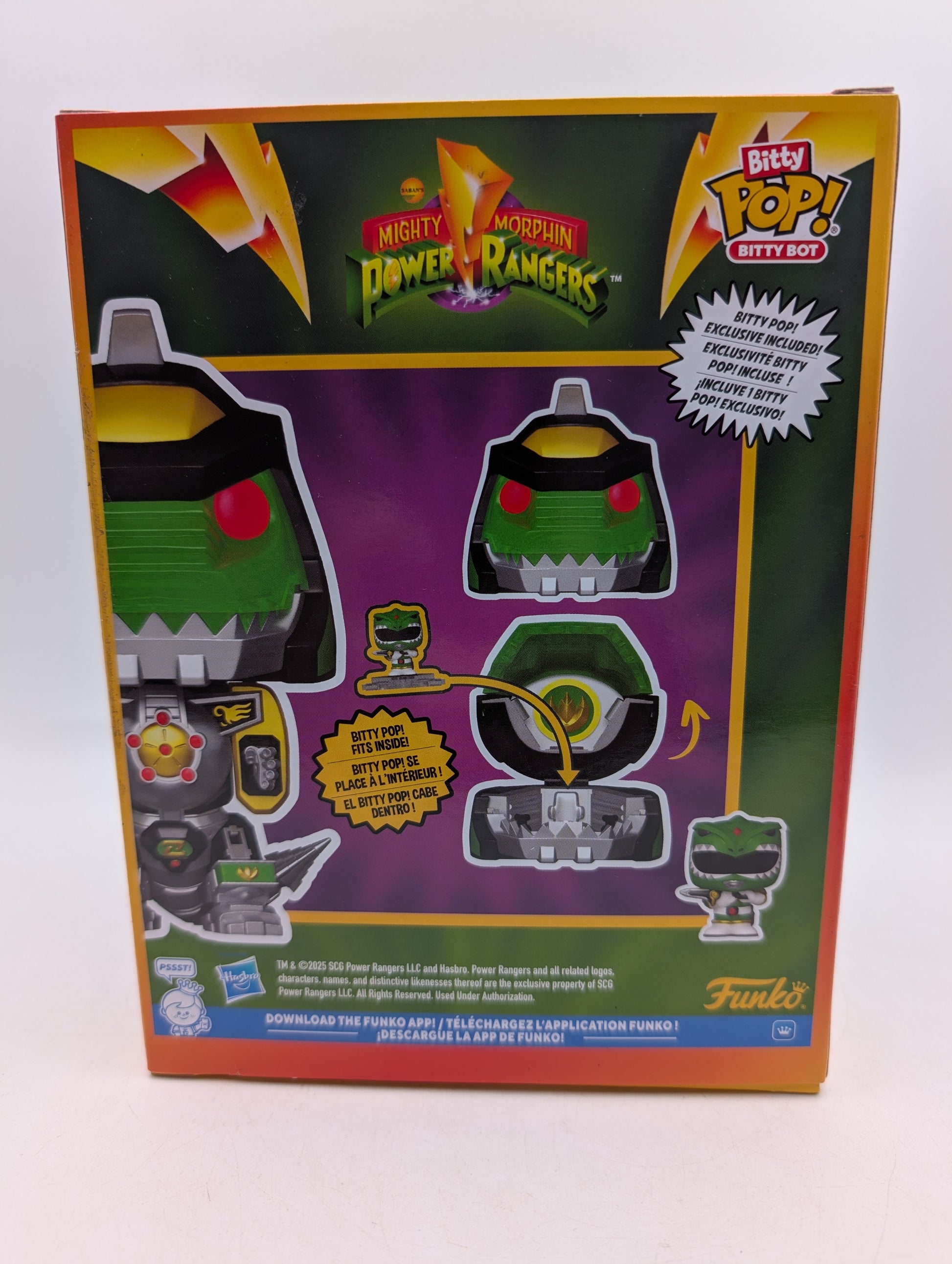 Bitty POP! Mighty Morphin Power Rangers Dragonzord with Green Ranger 2Pc image 5