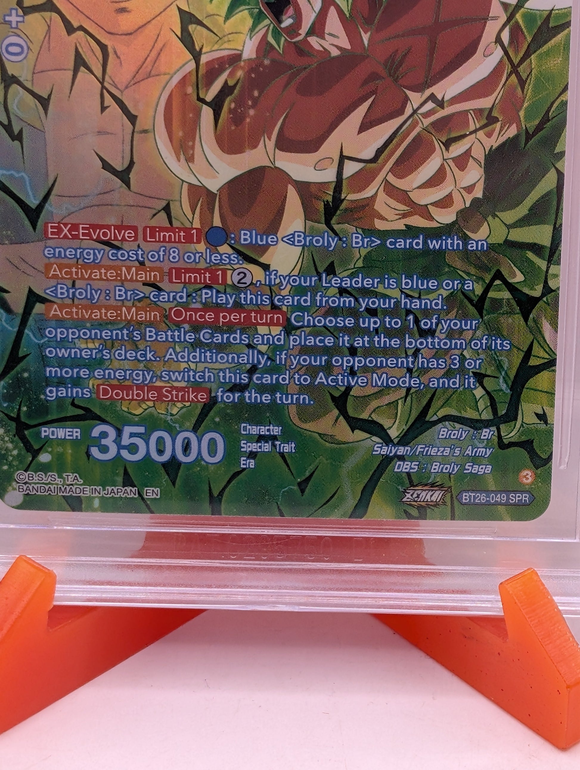 2024 DBS Masters SS Broly Unrestrained Destruction SPR #BT26-049 BGS 10 PRISTINE FRENLY BRICKS - Open 7 Days