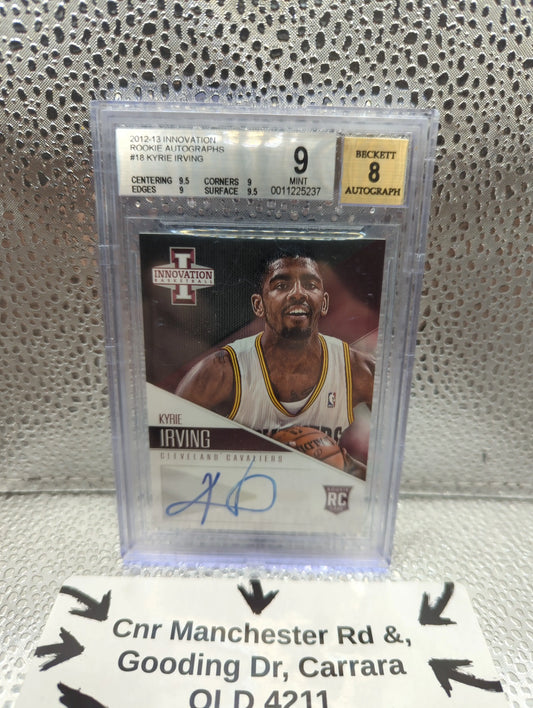 2012-13 Innovation Rookie Autographs #18 Kyrie Irving BGS 9 AUTO 8 FRENLY BRICKS - Open 7 Days