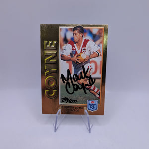 Mark Coyne Gold Signature Card #294/1000 Numbered NSW RL FRENLY BRICKS - Open 7 Days