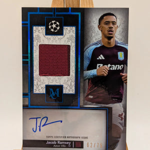 Jacob Ramsey 2024-25 Topps Museum Collcetion UCC Auto Relic #MAR-JR /75 FRENLY BRICKS - Open 7 Days