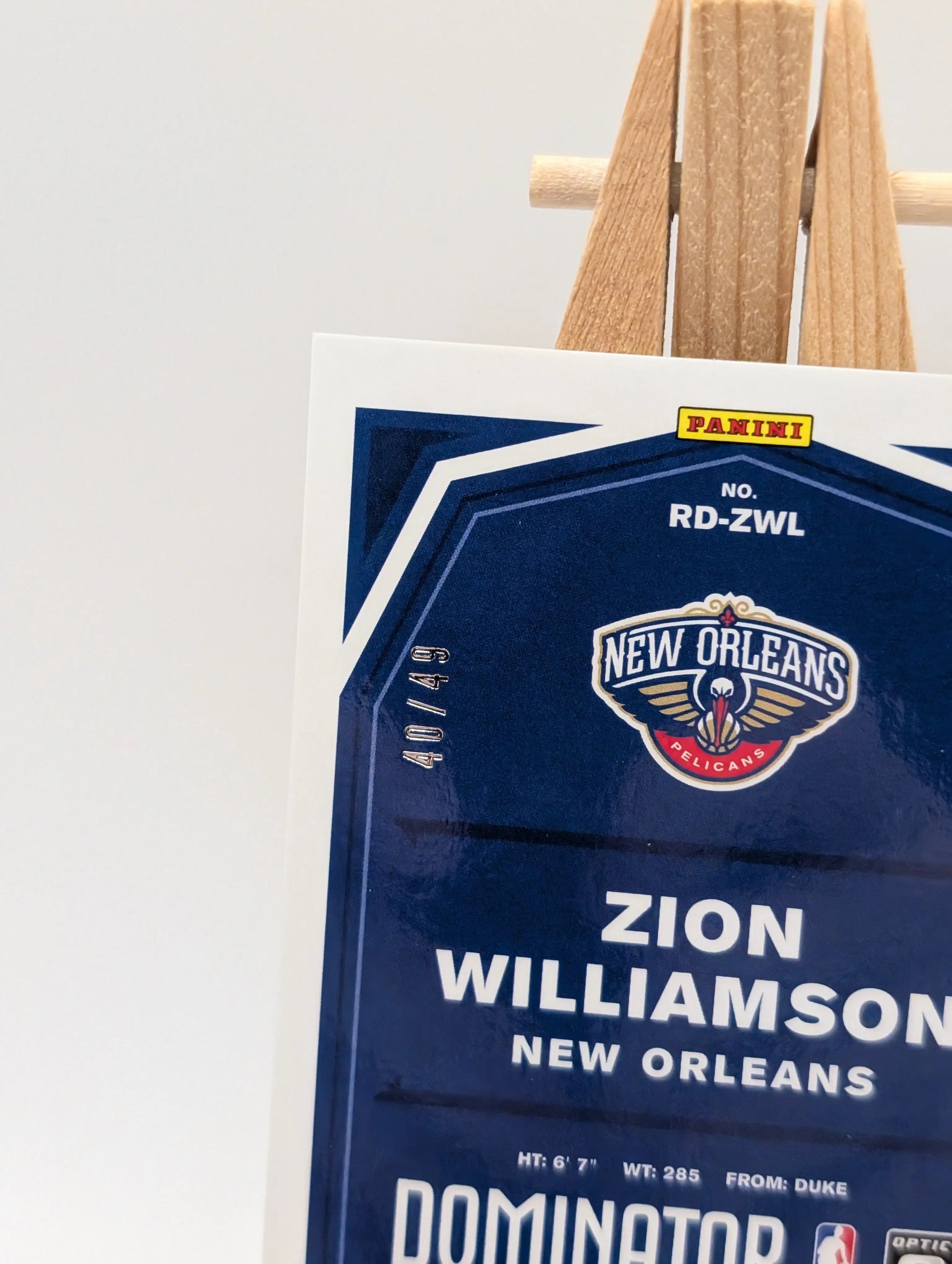 2019-20 Donruss Optic Rookie Auto Zion Williamson Dominators /49 FRENLY BRICKS - Open 7 Days