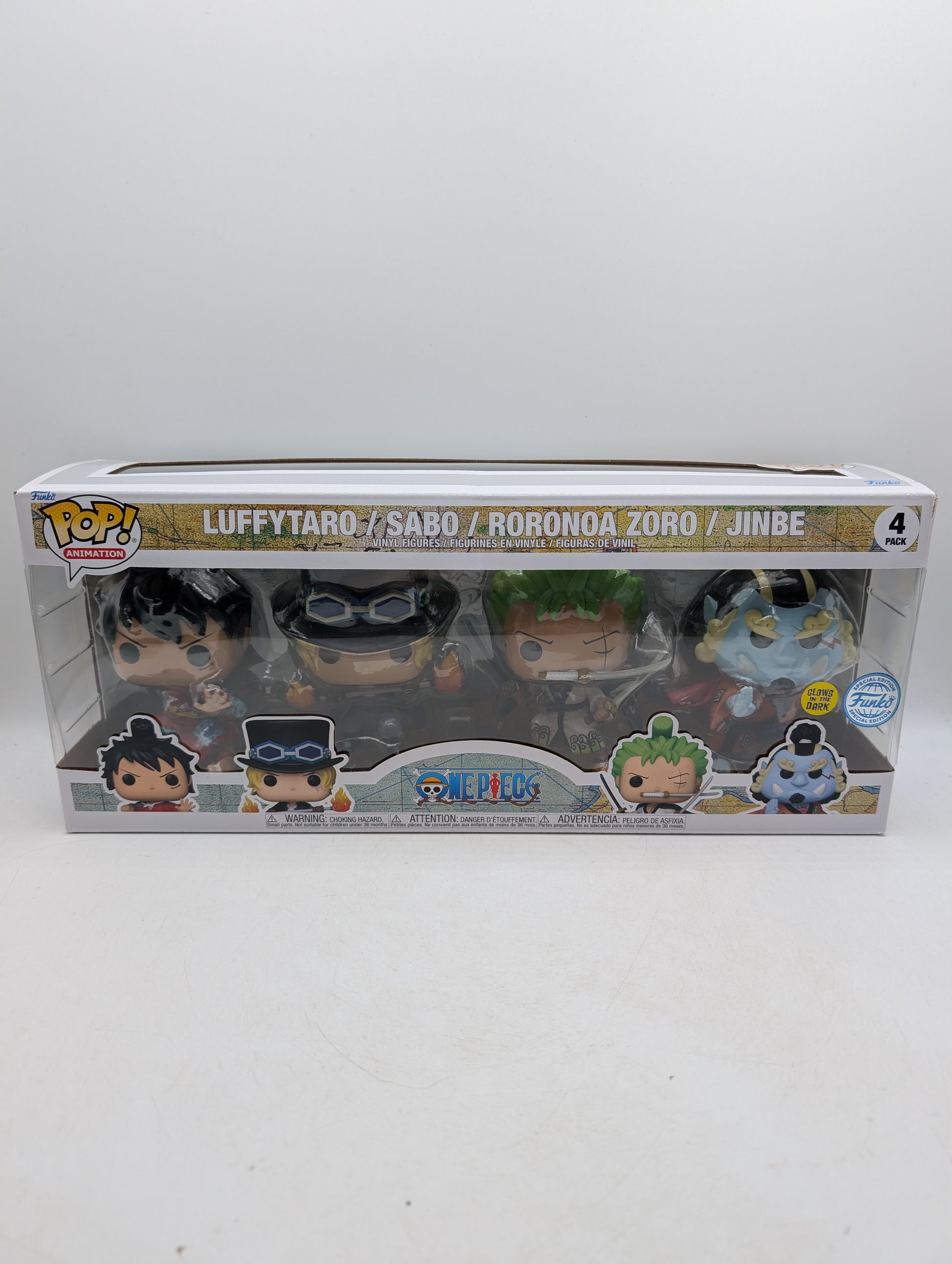 Funko POP! Animation One Piece Luffytaro Sabo Roronoa Zoro Jinbe (4pack) image 1