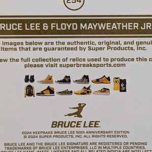#26 2024 Keepsake Bruce Lee Floyd Mayweather Jr #254 Dual Relic FRENLY BRICKS - Open 7 Days