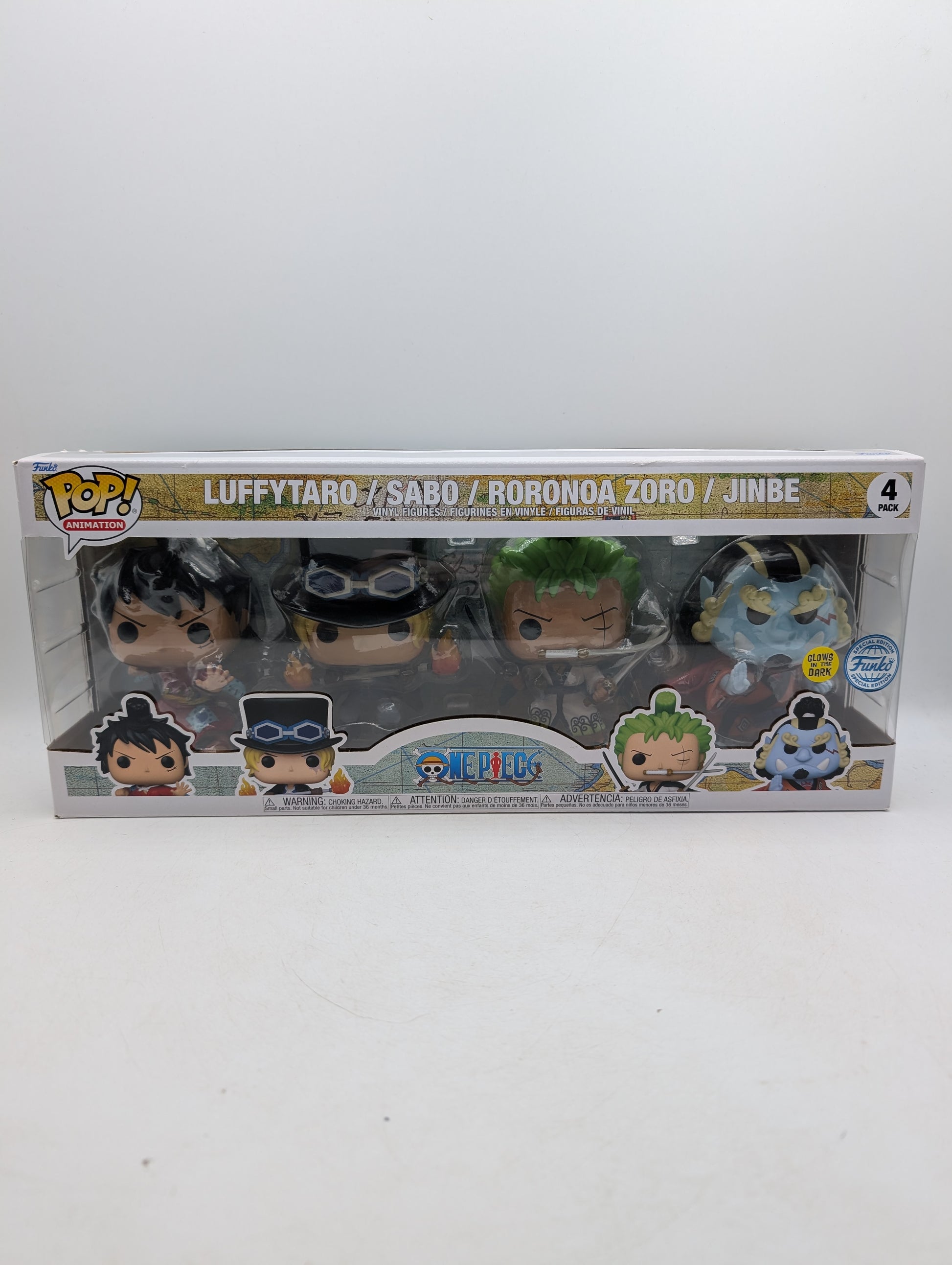 Funko POP! Animation One Piece Luffytaro / Sabo / Roronoa Zoro / Jinbe (4pack) image 1