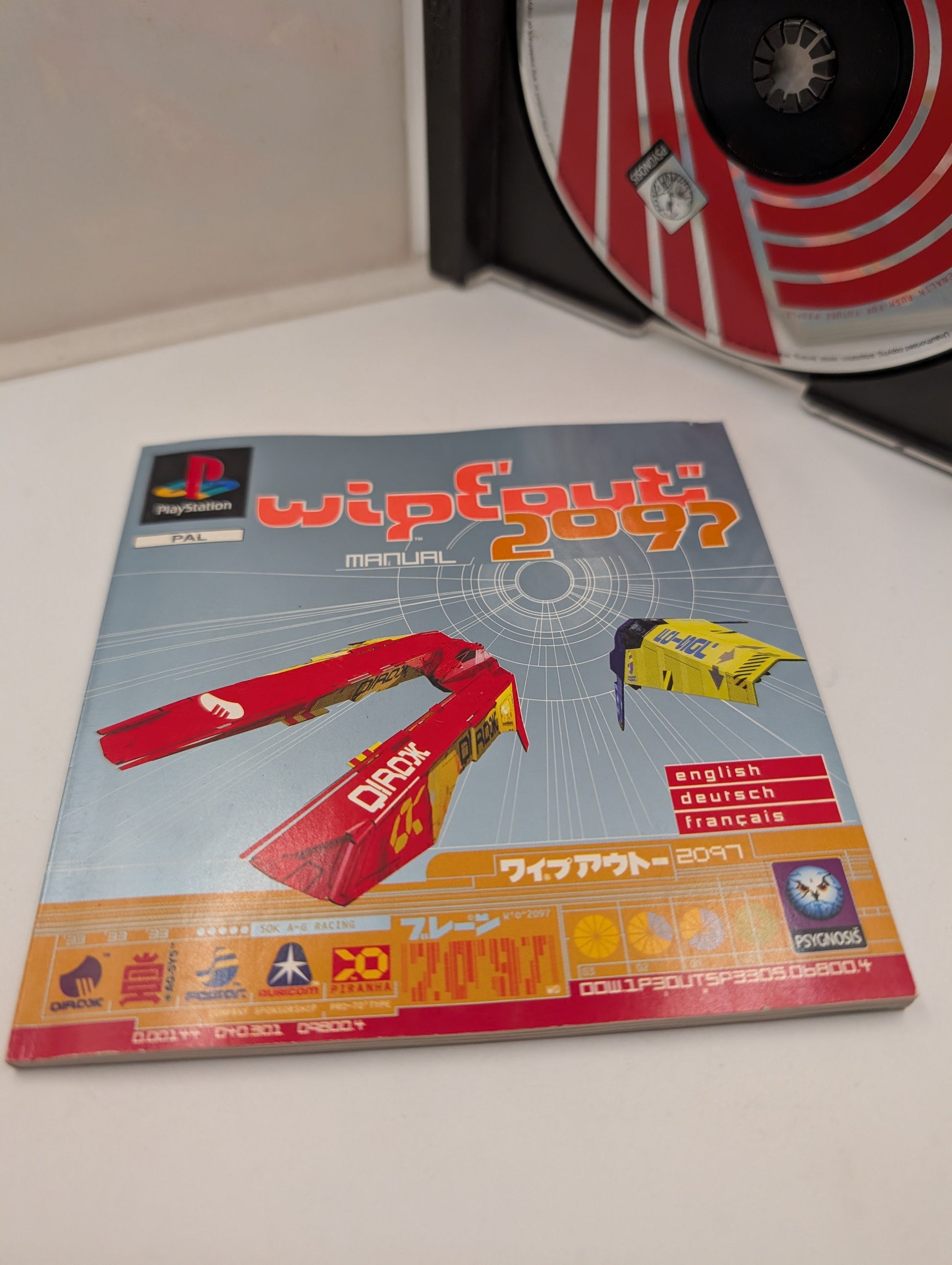 Wipeout 2097 Platinum - Sony Playstation 1 PS1 - Complete CIB PAL FRENLY BRICKS - Open 7 Days