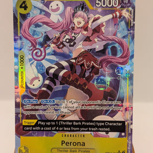 One Piece Perona OP14-111 SR Alternate Art - The Azure Sea's Seven - English FRENLY BRICKS - Open 7 Days