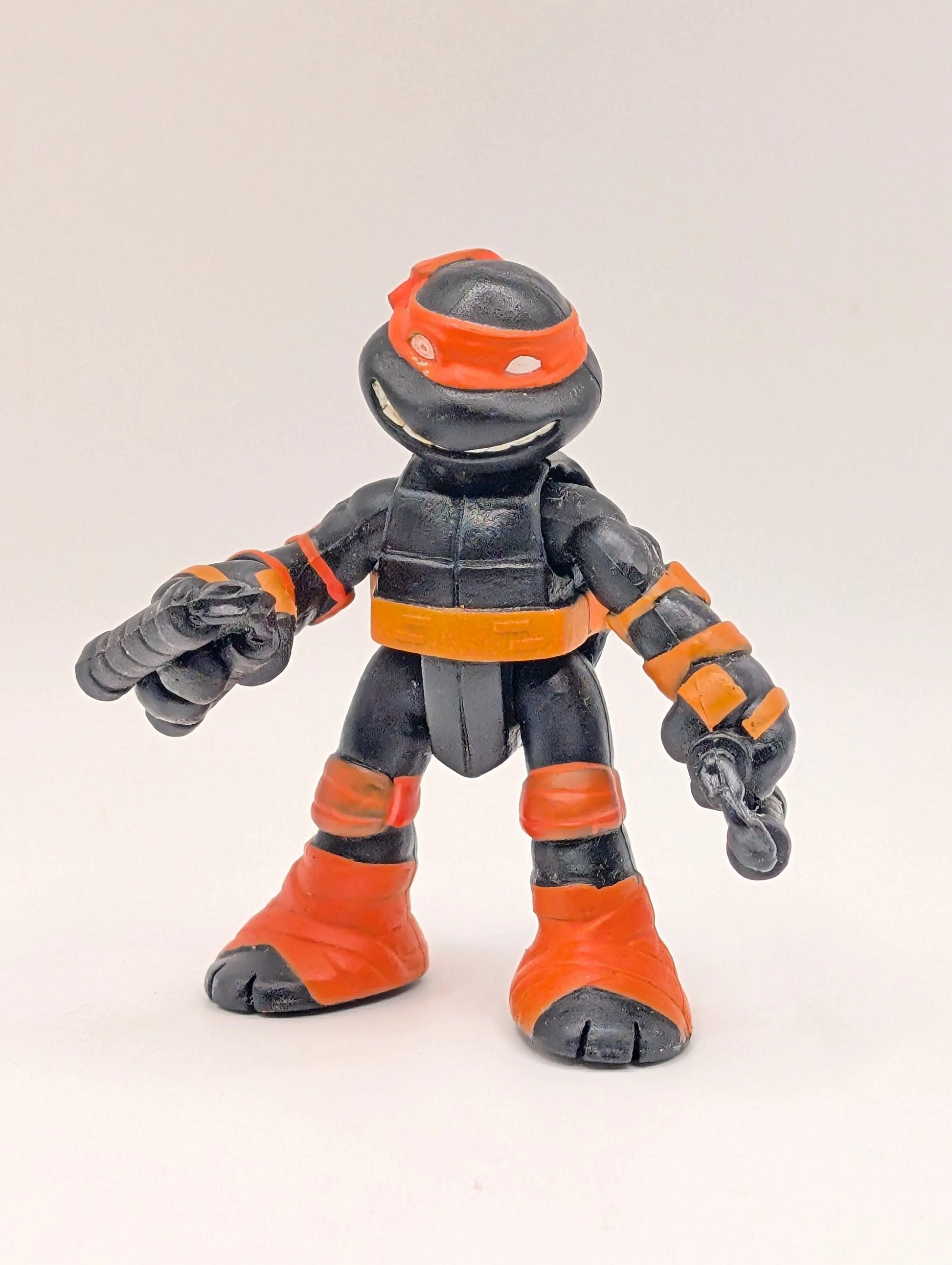 TMNT  Half Shell Heroes Hero Figure Mike 2016 Stealth Black imaginext 2.5 FRENLY BRICKS - Open 7 Days