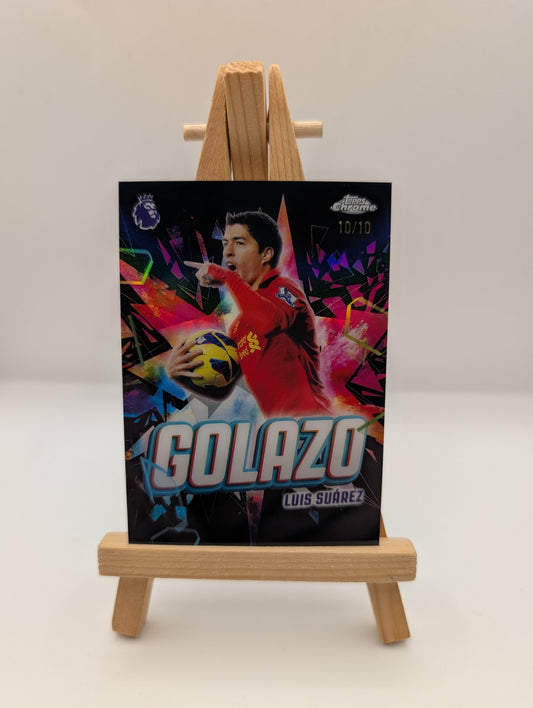 Luis Suarez 2026 Topps Chrome Premier League Golazo /10 Liverpool FRENLY BRICKS - Open 7 Days
