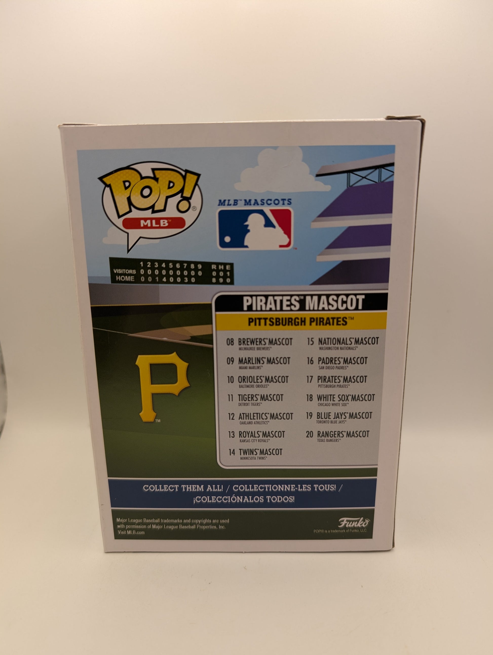 Pirates Mascot 17 ~ MLB: Pittsburgh ~ Funko Pop Vinyl Baseball FRENLY BRICKS - Open 7 Days