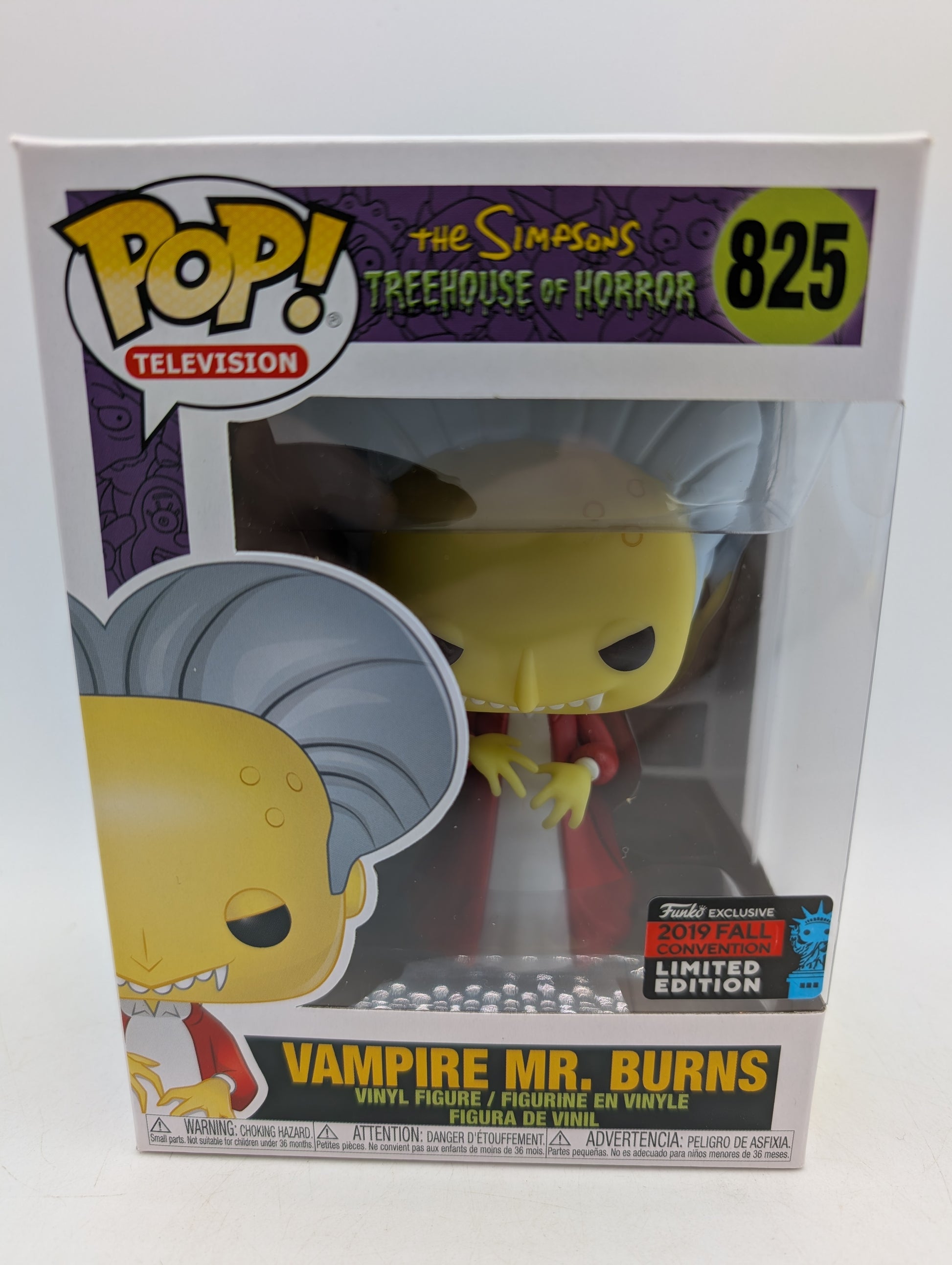 Funko POP! The Simpsons Treehouse of Horror Vampire Mr Burns 2019 Fall Con image 1