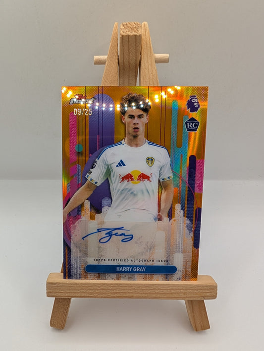 Harry Gray  2025-26 Topps Finest Premier  League RC Auto Gold /25 FRENLY BRICKS - Open 7 Days