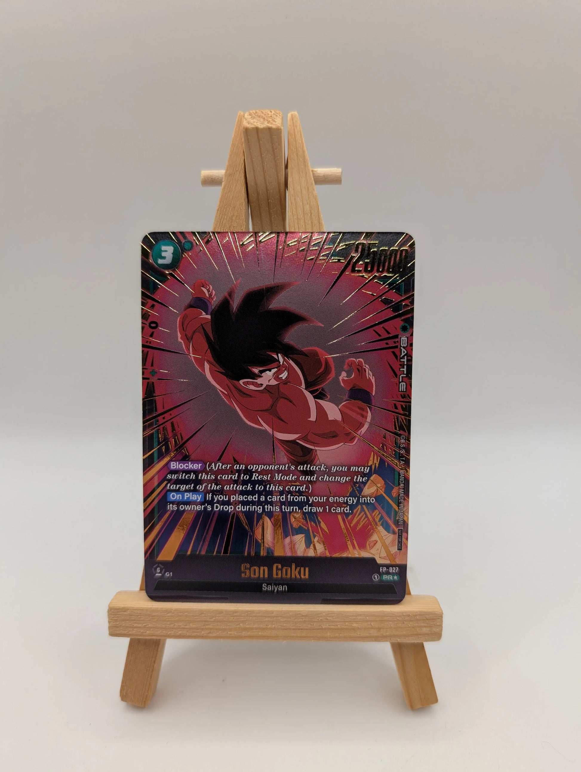 DBS TCG Son Goku #FP-027 Alt Art PR Gold Fusion World FB04 Release Event Winner FRENLY BRICKS - Open 7 Days
