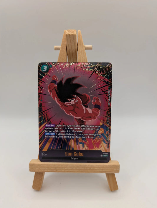 DBS TCG Son Goku #FP-027 Alt Art PR Gold Fusion World FB04 Release Event Winner FRENLY BRICKS - Open 7 Days