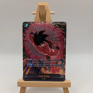 DBS TCG Son Goku #FP-027 Alt Art PR Gold Fusion World FB04 Release Event Winner FRENLY BRICKS - Open 7 Days