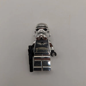 2009 LEGO Star Wars Stormtrooper Chrome Silver sw0097 Minifigure (Excellent) FRENLY BRICKS - Open 7 Days