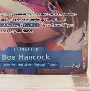 Boa Hancock (OP01-078) (Alternate Art) Premium Booster -The Best- PSA 10-English FRENLY BRICKS - Open 7 Days