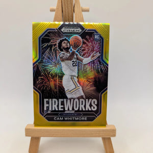 2023-24 Prizm Draft Cam Whitmore Fireworks RC Rookie SP #8 VILLANOVA ROCKETS /10 FRENLY BRICKS - Open 7 Days