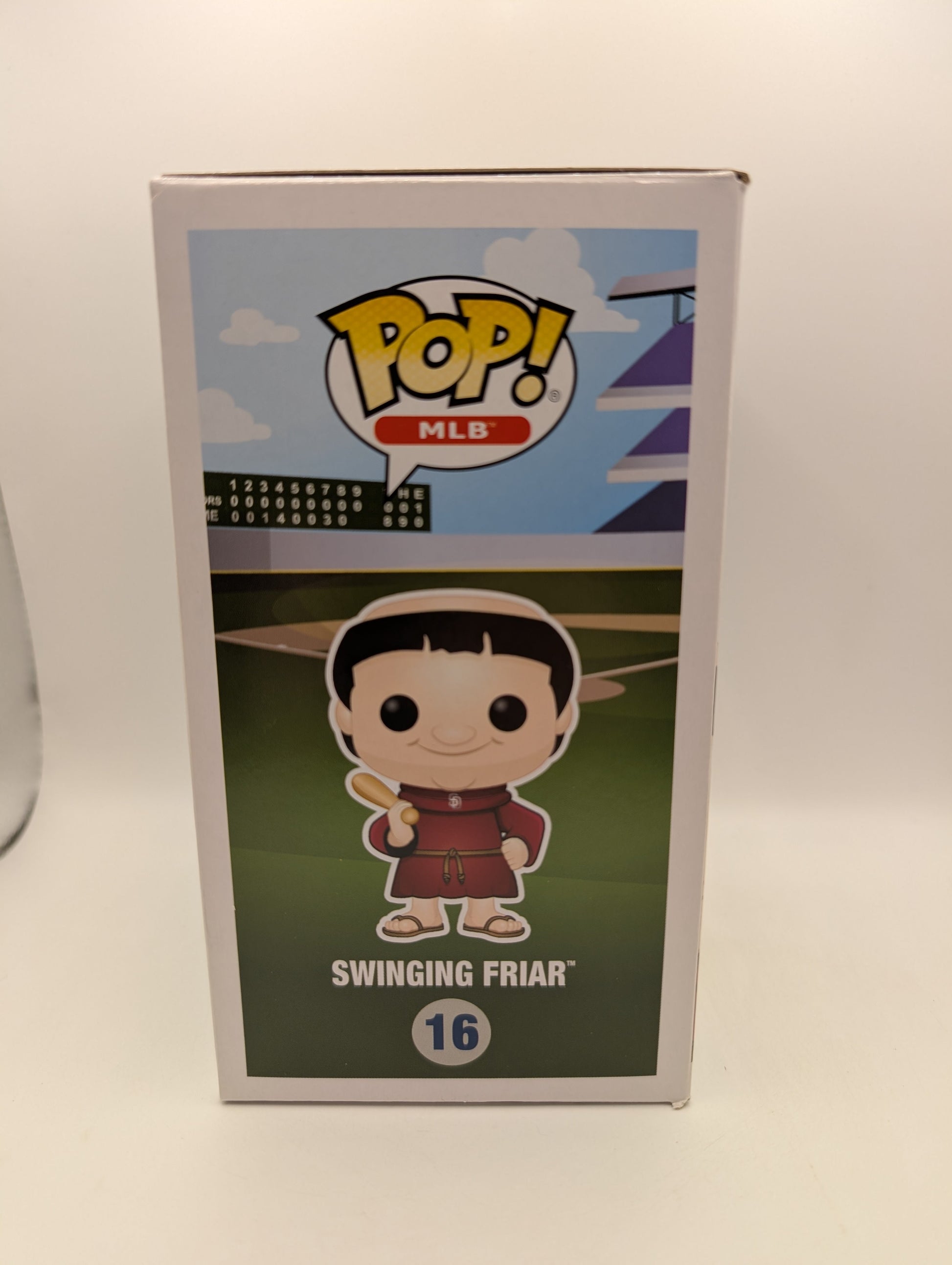 FUNKO POP ! SWINGING FRIAR 16 POP MLB PADRES I02 FRENLY BRICKS - Open 7 Days