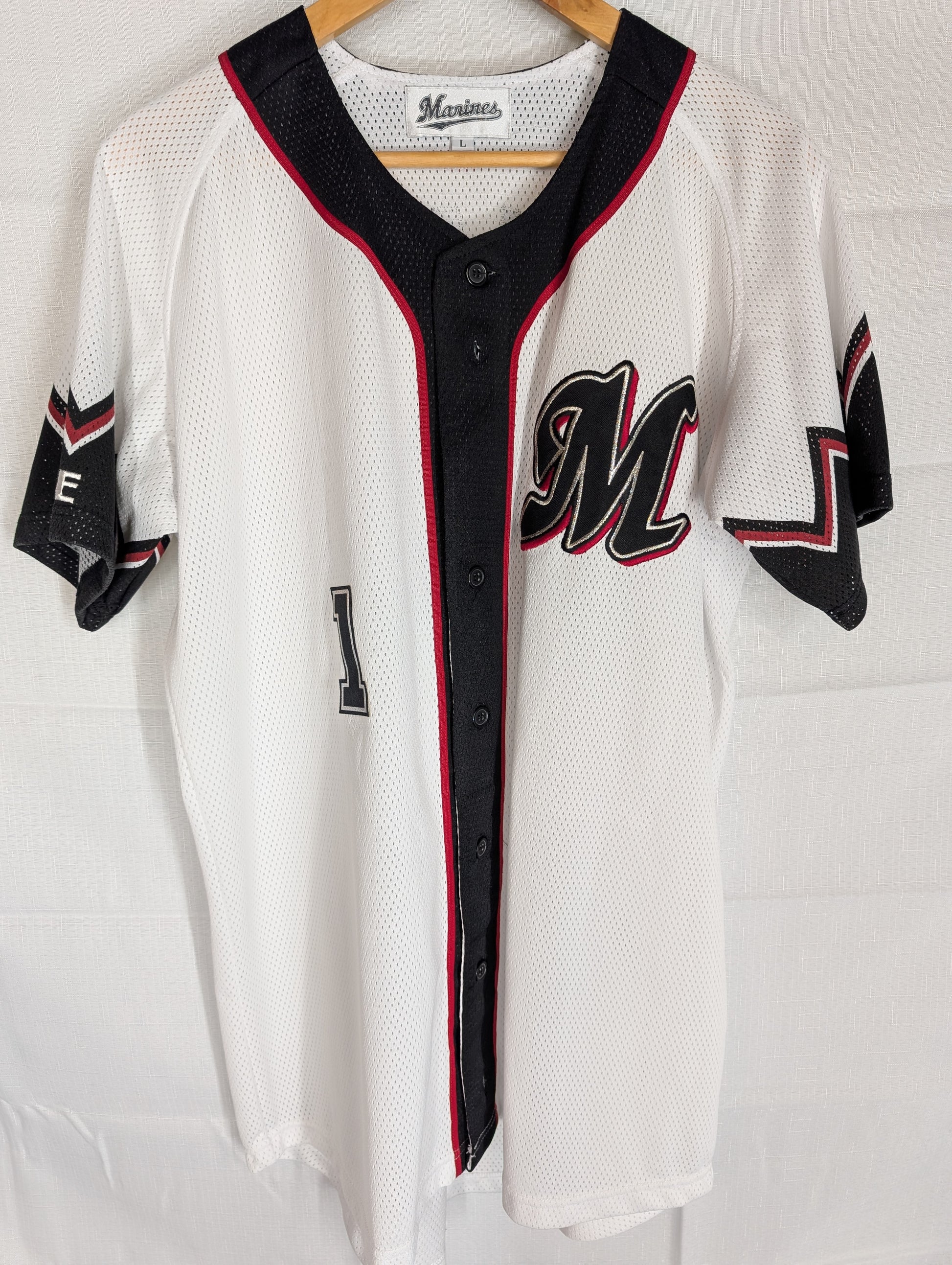 Nippon Baseball Chiba Lottes Marines "Owaku #253 Alternate White/Red Large Jersey