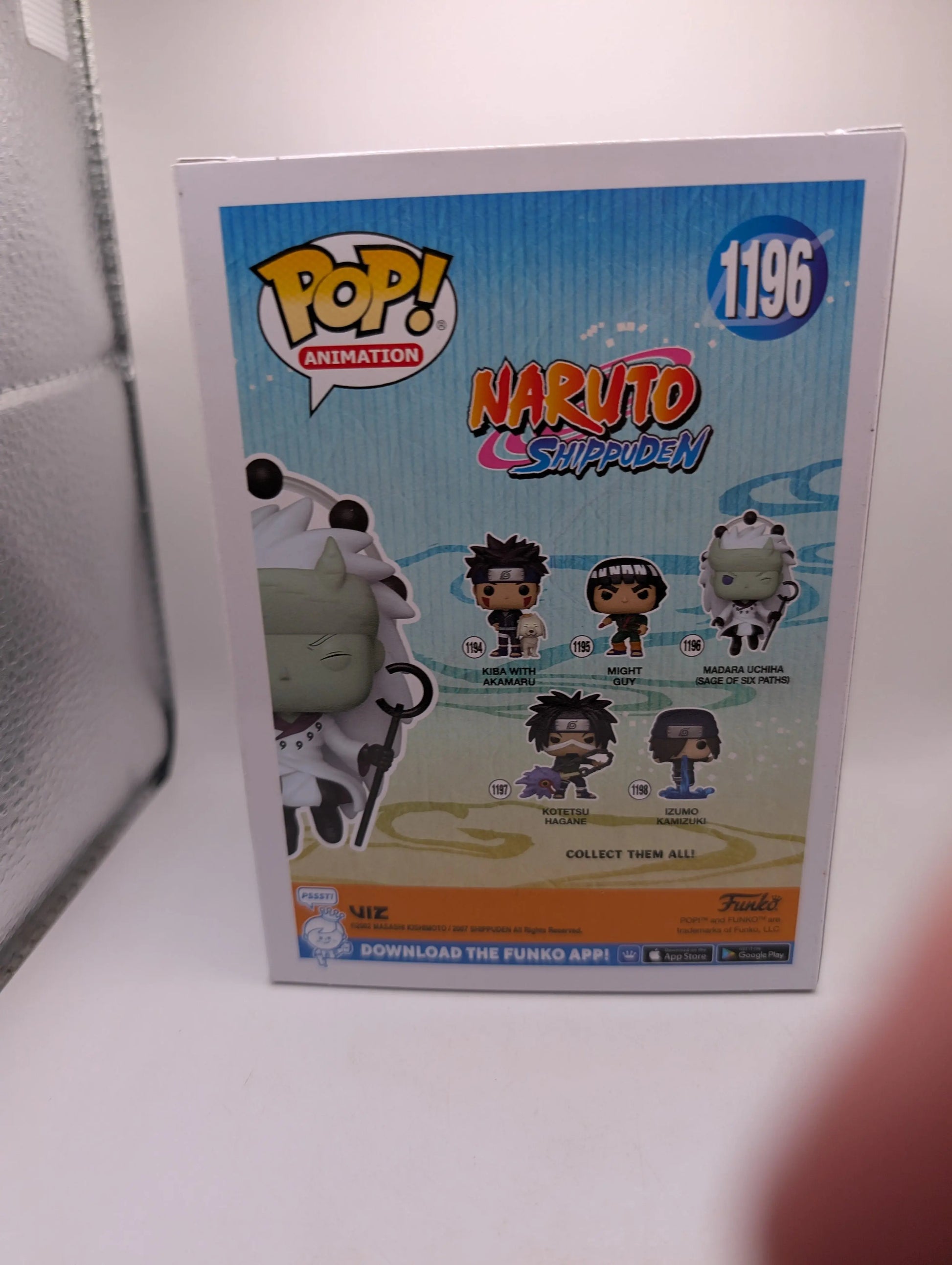 MADARA UCHIHA 1196 Naruto Shippuden Funko Pop Vinyl FRENLY BRICKS - Open 7 Days