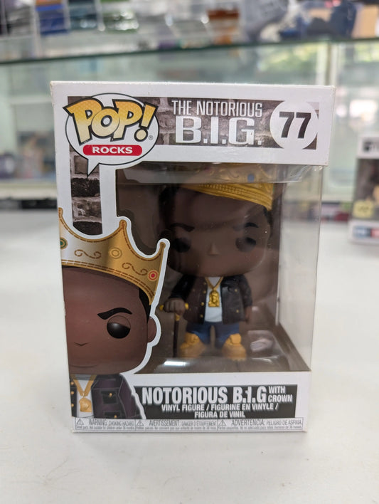Funko POP! Rocks - The Notorious B.I.G. With Crown #77 FRENLY BRICKS - Open 7 Days
