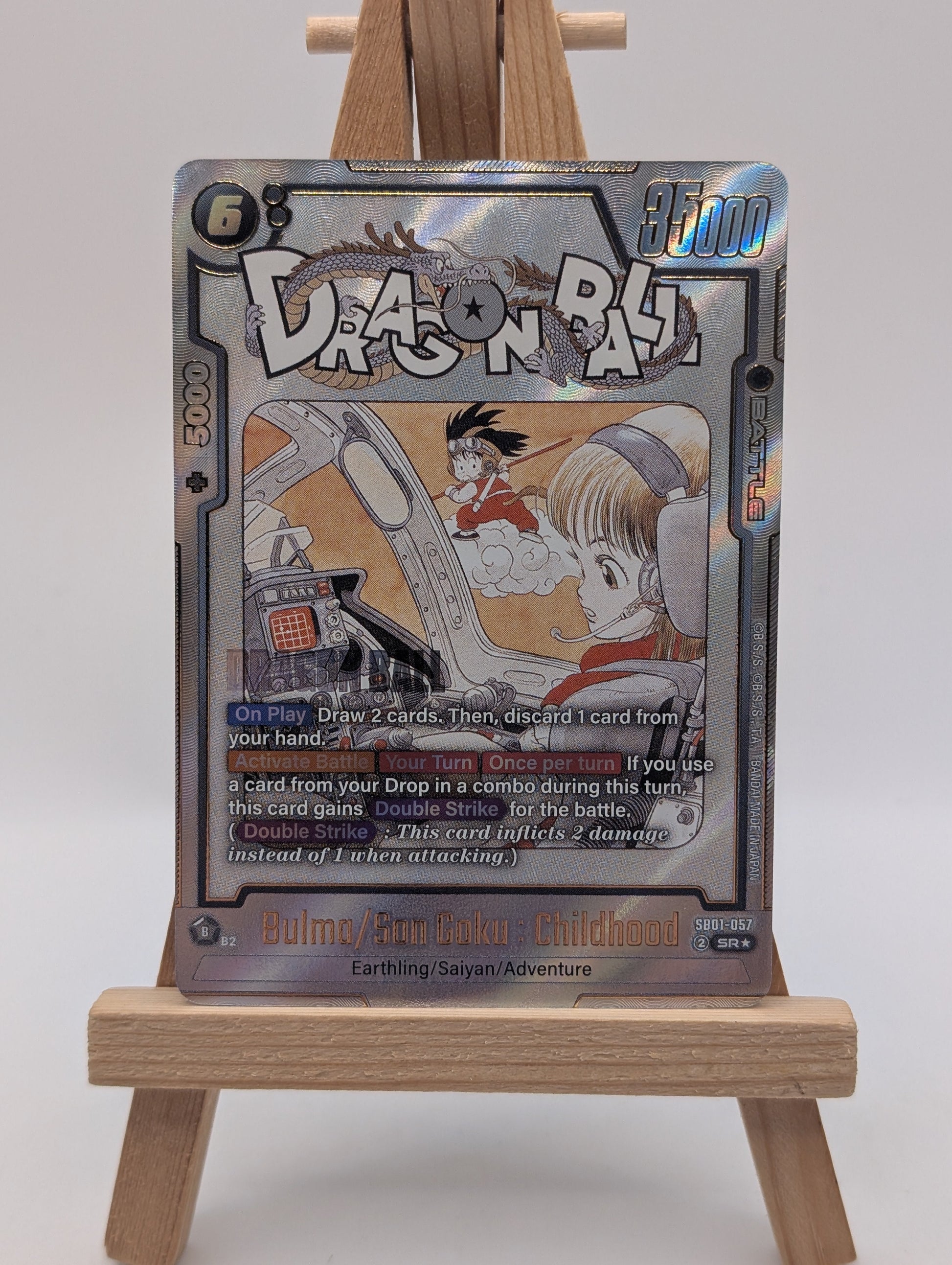 Bulma/Son Goku : Childhood SB01-057	Gold Alternate Art Dragon Ball Manga Booster FRENLY BRICKS - Open 7 Days