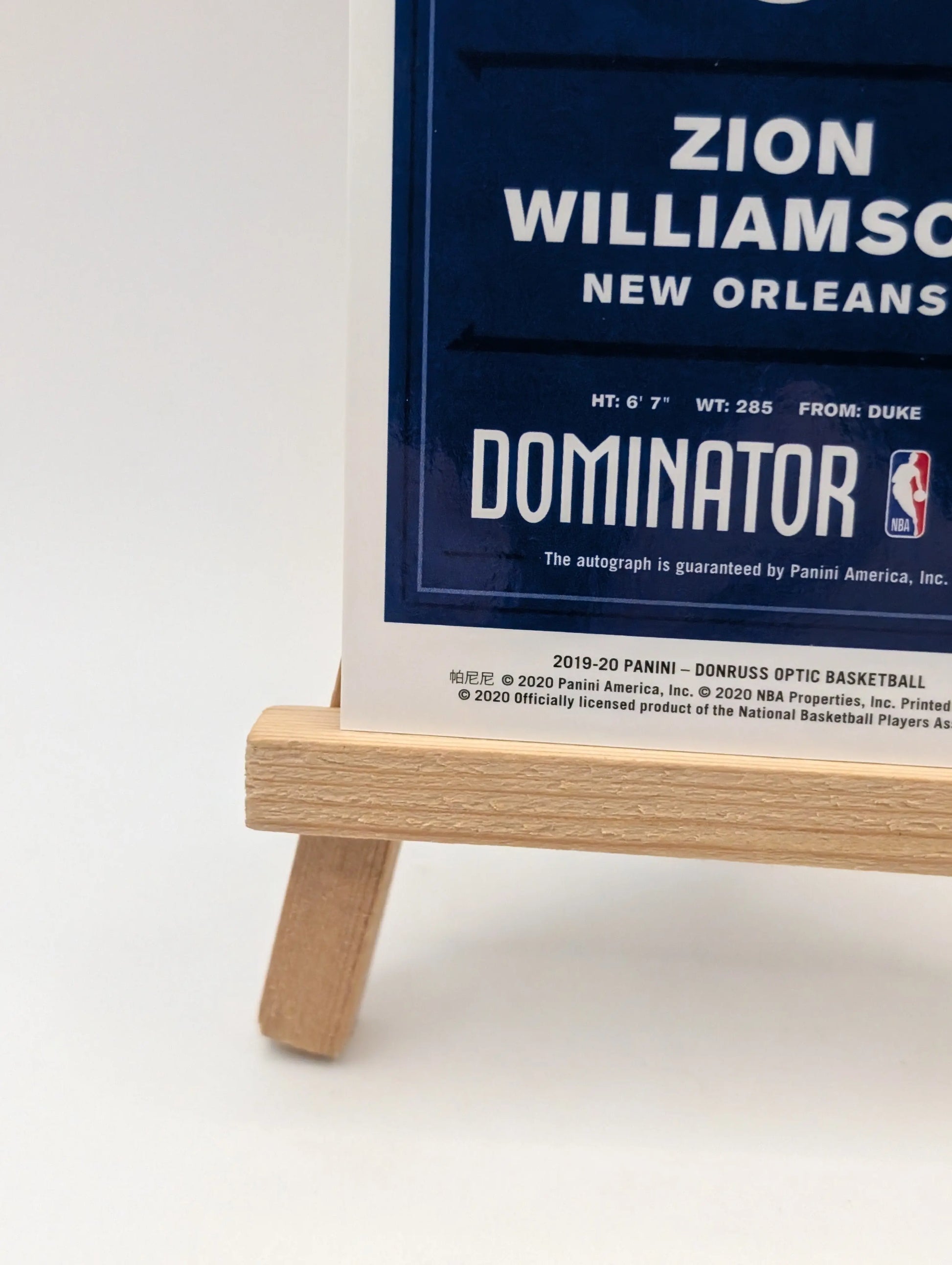 2019-20 Donruss Optic Rookie Auto Zion Williamson Dominators /49 FRENLY BRICKS - Open 7 Days