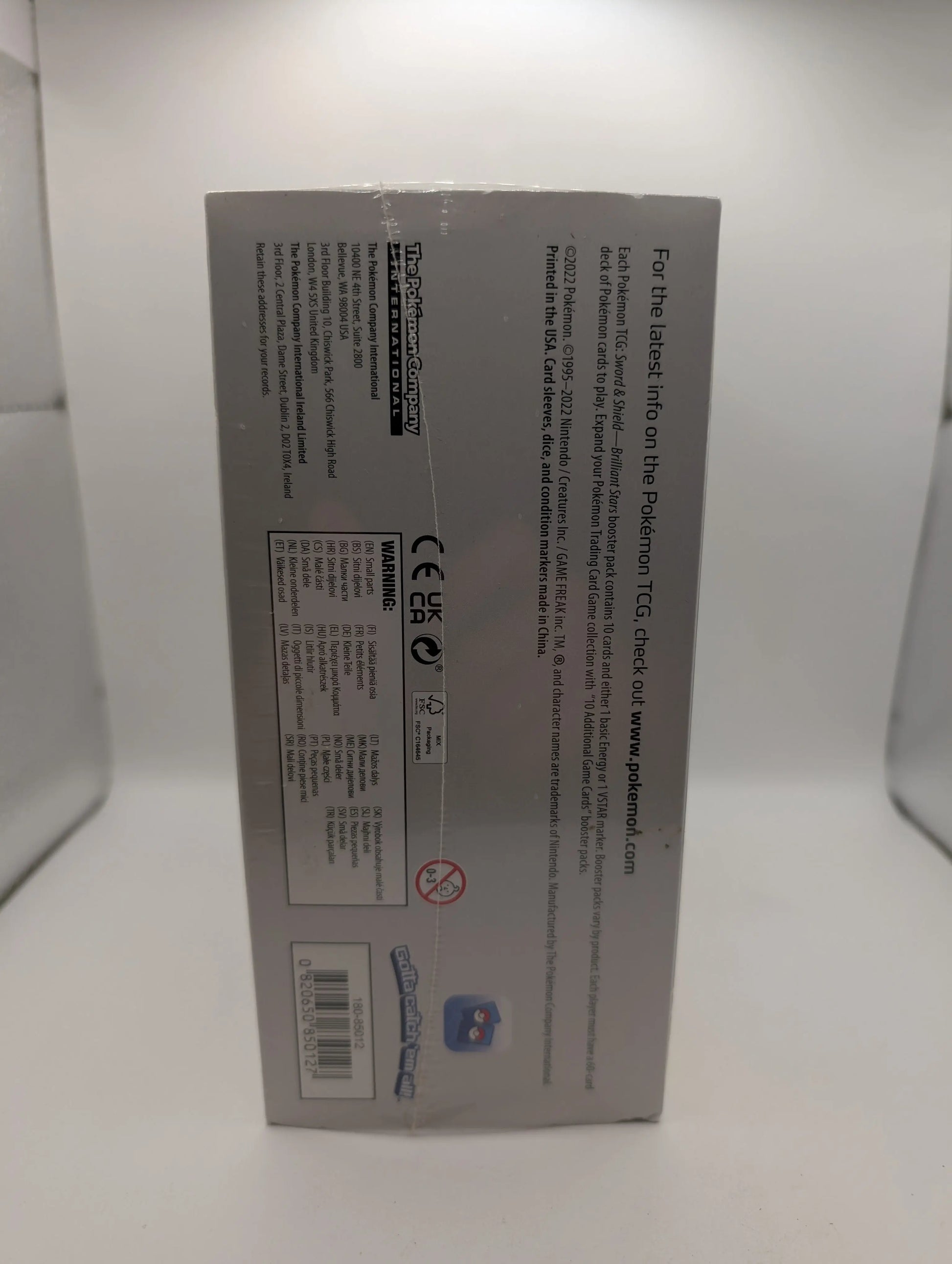Pokemon TCG Sword & Shield: Brilliant Stars Elite Trainer Box ETB Factory Sealed FRENLY BRICKS - Open 7 Days