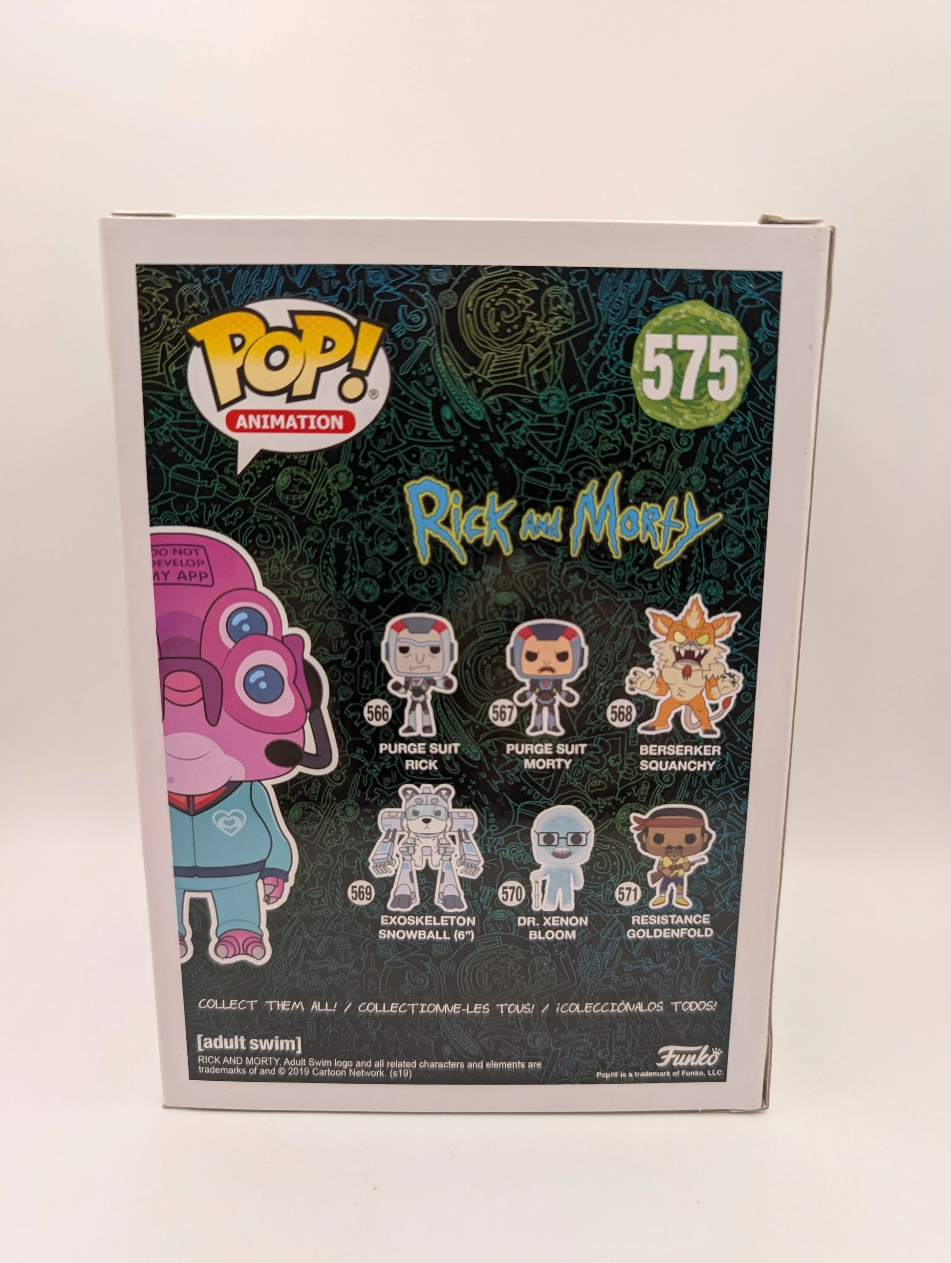 Funko Pop Rick & Morty - Glootie #575 - 2019 Summer Convention Exclusive FRENLY BRICKS - Open 7 Days