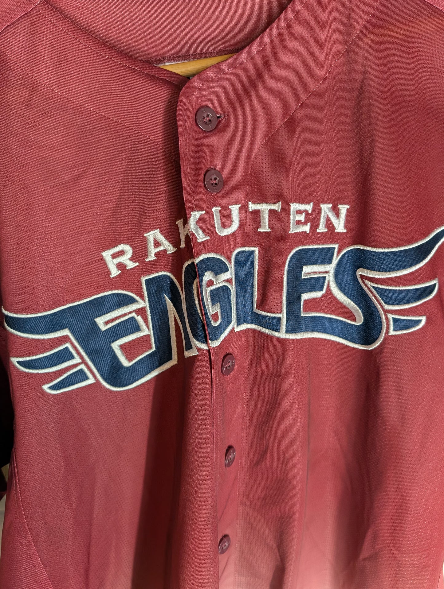 Nippon Baseball Tohoku Rakuten Golden Eagles Fans Uniform 2023 Crimson Large Jersey