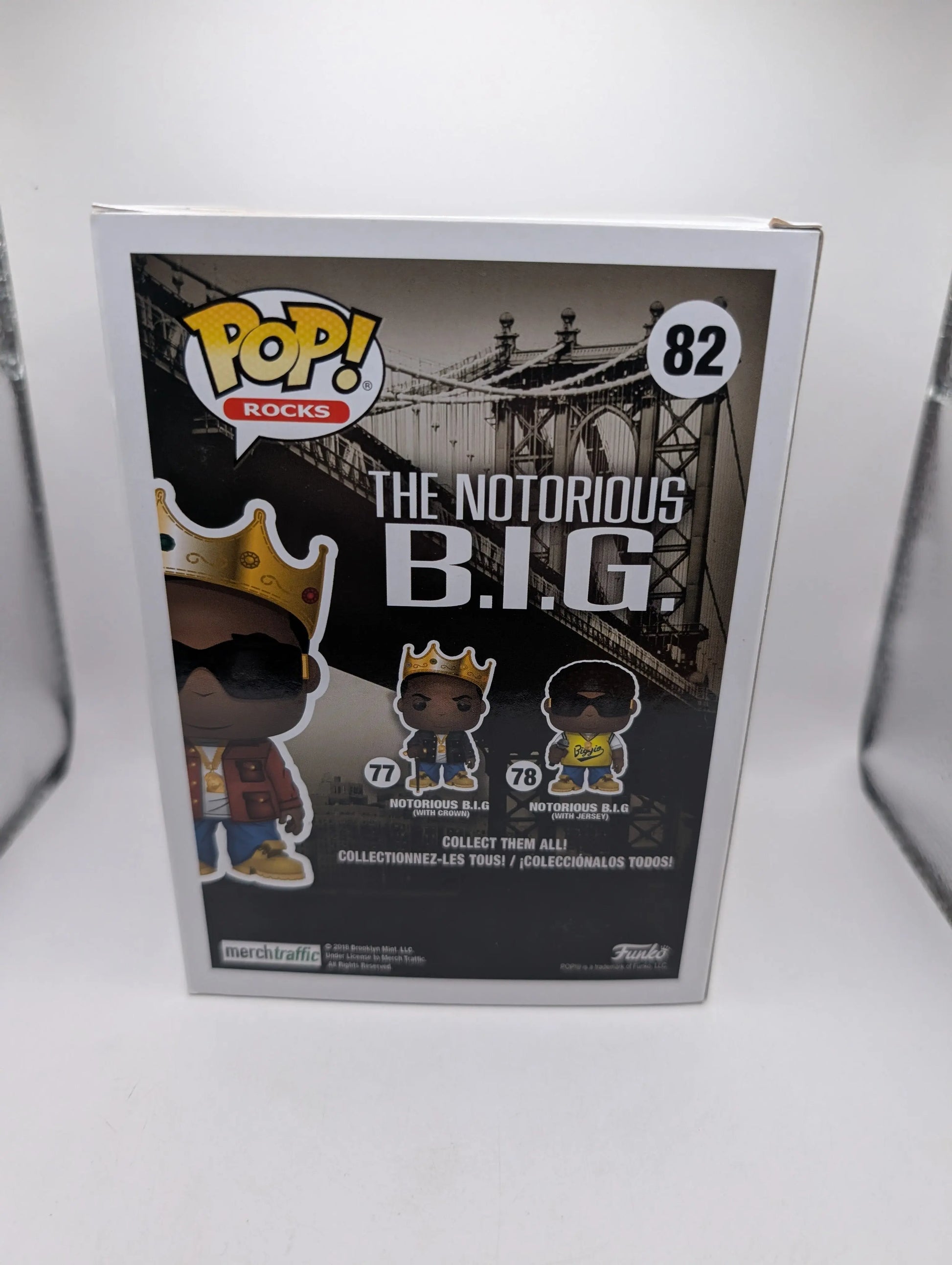Notorious B.I.G. With Crown Pop Vinyl #82 - 2018 Fall Convention FRENLY BRICKS - Open 7 Days