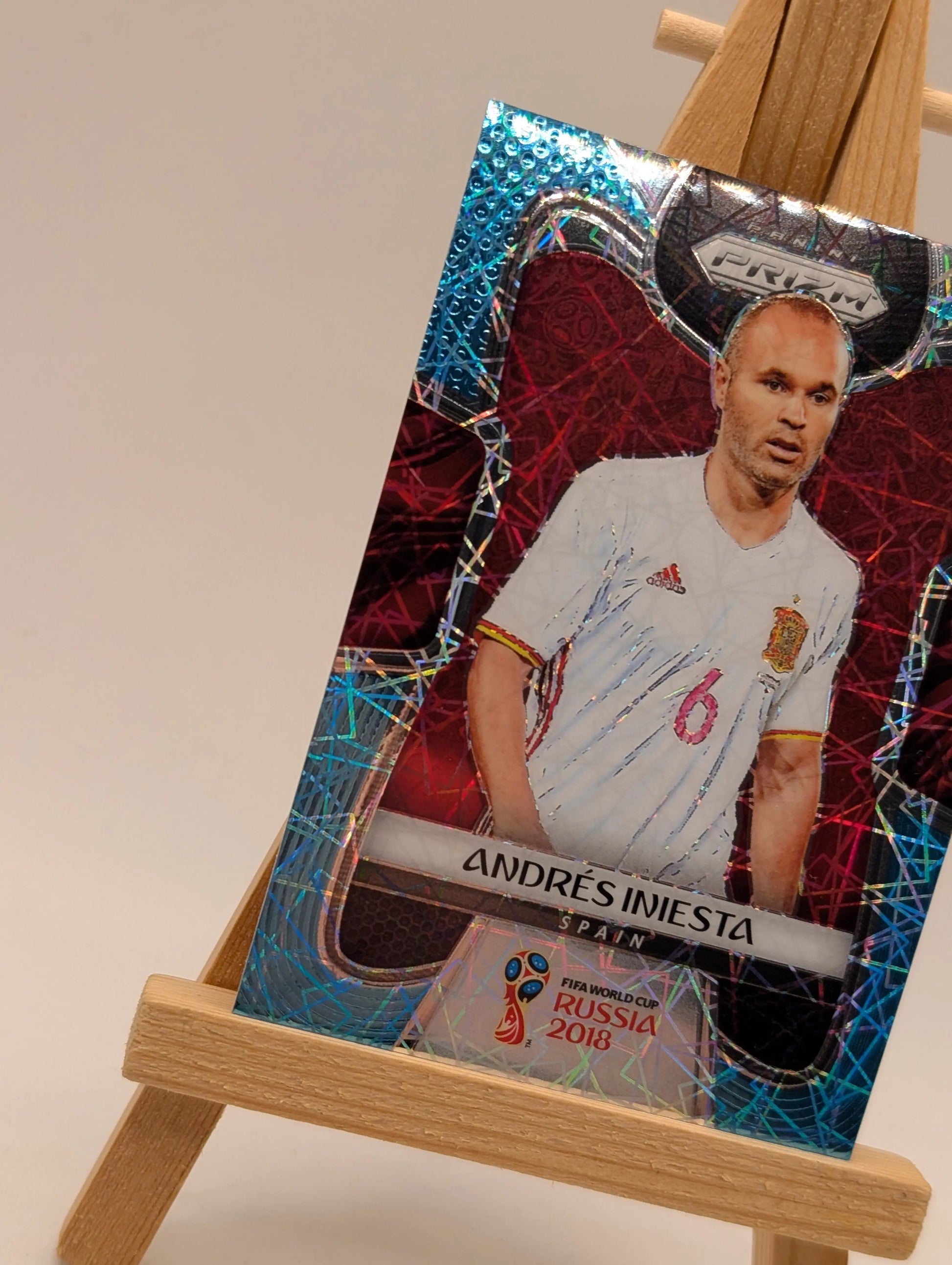 Prizm World Cup 2018 Andres Iniesta Spain Light Blue Lazer /125 FRENLY BRICKS - Open 7 Days