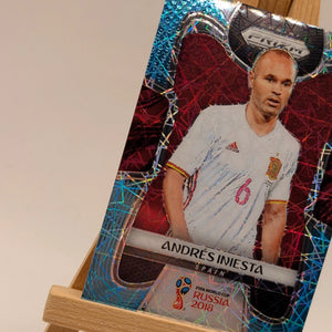 Prizm World Cup 2018 Andres Iniesta Spain Light Blue Lazer /125 FRENLY BRICKS - Open 7 Days