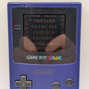 Nintendo Game Boy Color Console CGB-001 - Grape Purple - Tested Working NO GAME INCLUDE FRENLY BRICKS - Open 7 Days