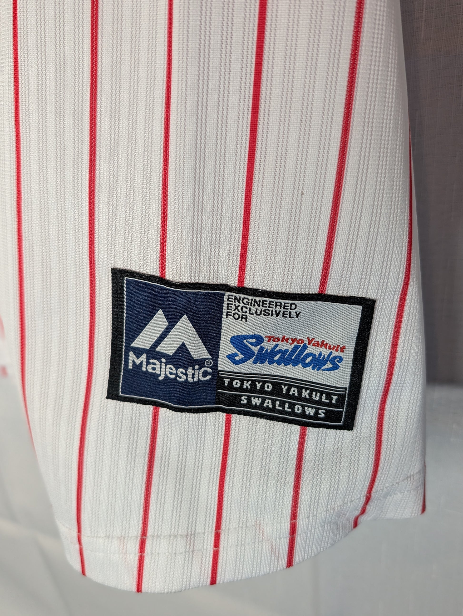 Nippon Baseball Tokyo Yakult Swallows 2016-2019 Home White/Red Blank XL Jersey