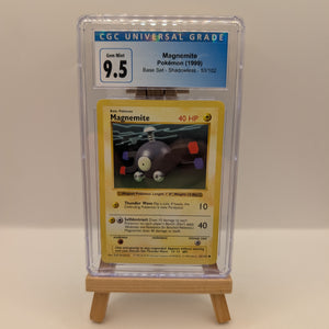 MAGNEMITE - 53/102 - Graded CGC 9.5 - BASE SET SHADOWLESS - Pokemon PSA FRENLY BRICKS - Open 7 Days