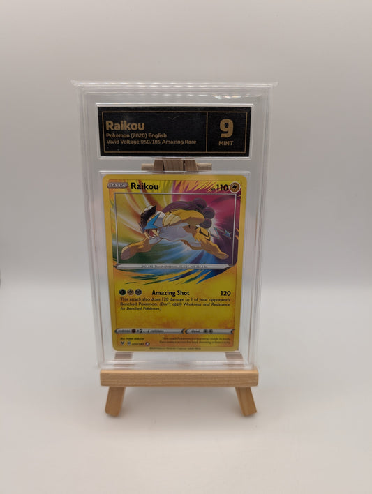 RAIKOU AMAZING RARE - 050/185 - Graded 9 - VIVID VOLTAGE FRENLY BRICKS - Open 7 Days