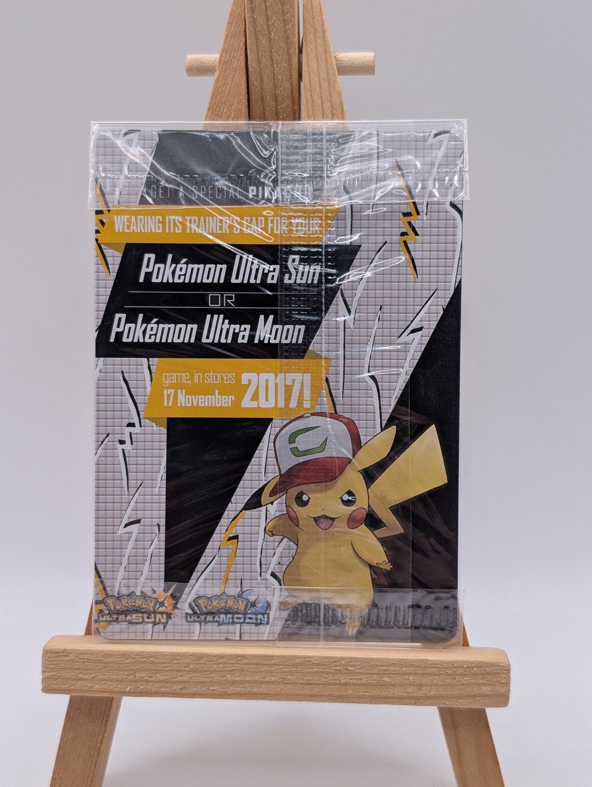 Ash's Pikachu - SM108 - SEALED - Non-Holo - SuMo Promo - Pokemon Card FRENLY BRICKS - Open 7 Days