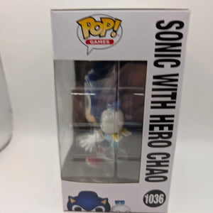 Funko Pop Sonic The Hedgehog Sonic with Chao #1036 Vinyl Figure FRENLY BRICKS - Open 7 Days