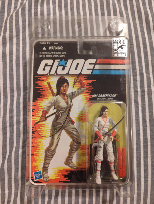 2012 GI Joe SDCC Exclusive Kim Arashikage Jinx White Outfit variant w case FRENLY BRICKS - Open 7 Days