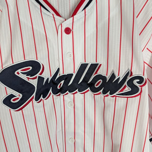 Nippon Baseball Tokyo Yakult Swallows 2016-2019 Home White/Red Blank XL Jersey