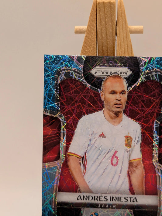 Prizm World Cup 2018 Andres Iniesta Spain Light Blue Lazer /125 FRENLY BRICKS - Open 7 Days