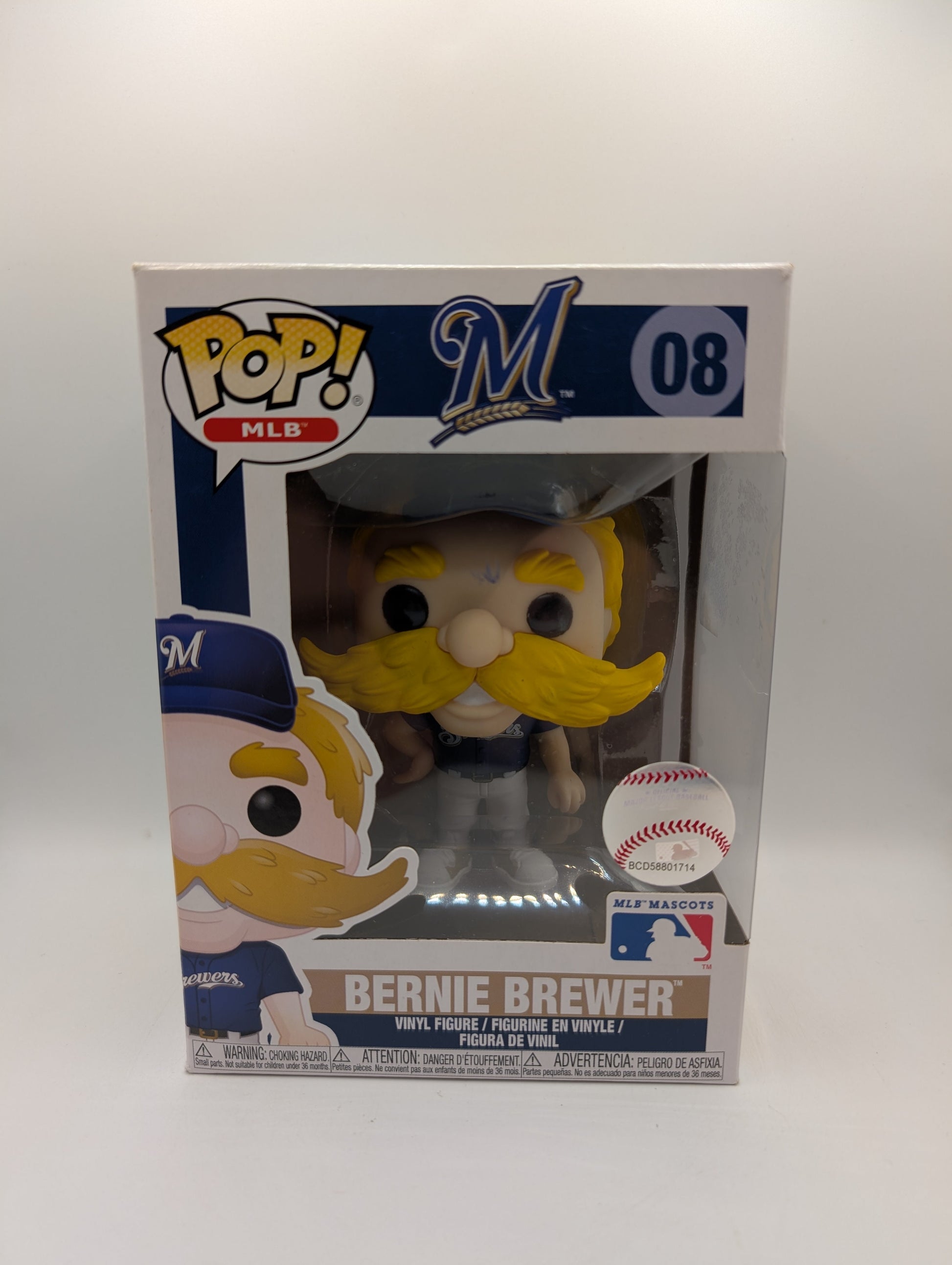 Funko Pop! MLB: BERNIE BREWER #08 Milwaukee Brewers Mascot Baseball FRENLY BRICKS - Open 7 Days